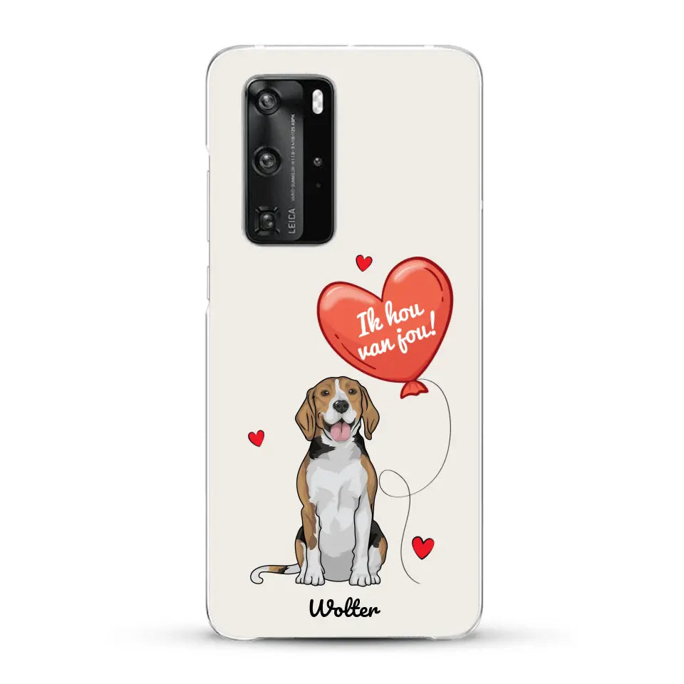 Hondenliefde - Gepersonaliseerd telefoonhoesje