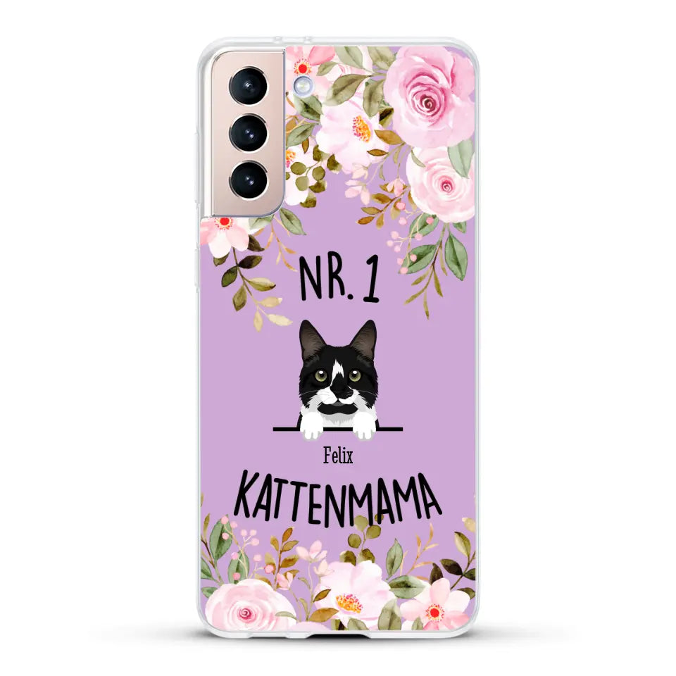 No. 1 Kattenmama - Gepersonaliseerd telefoonhoesje