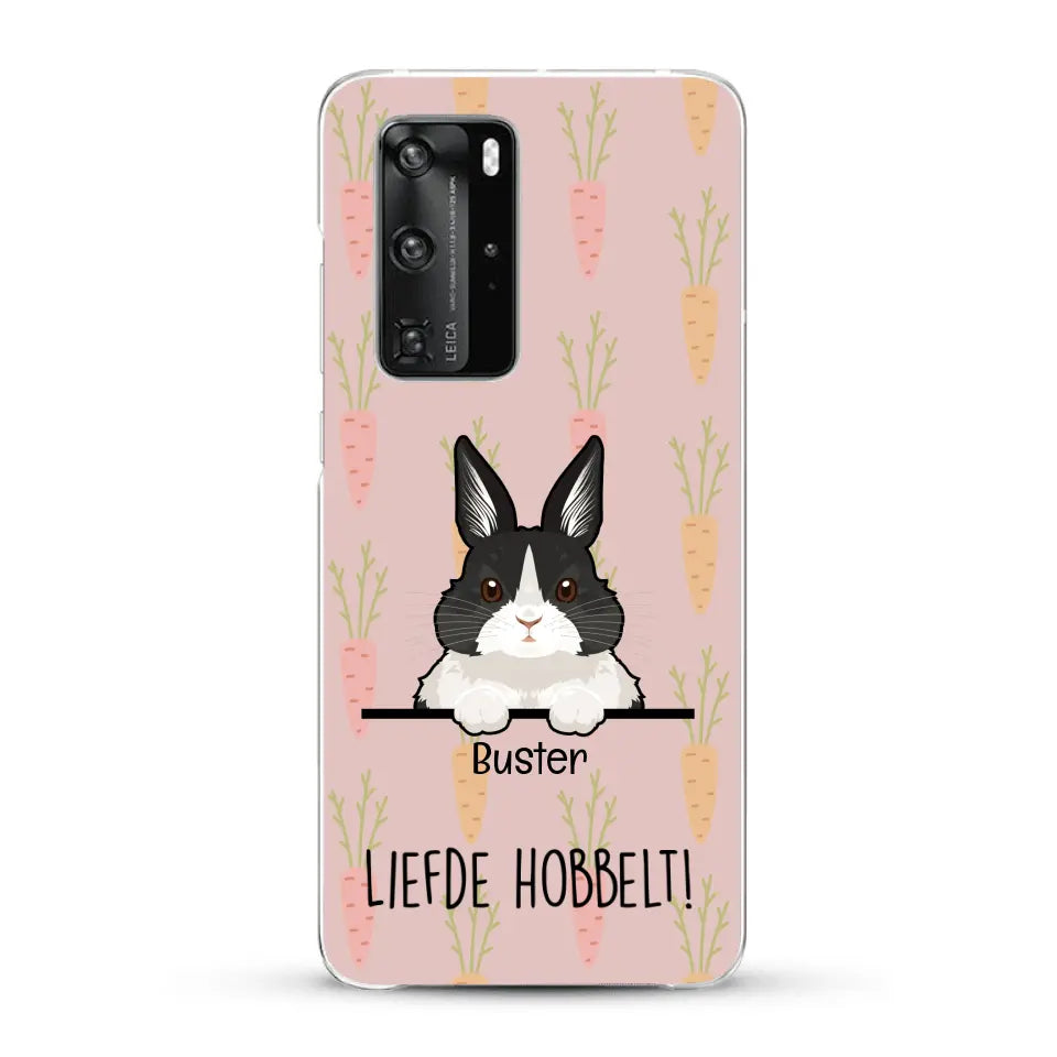 Liefde hobbelt! - Gepersonaliseerd telefoonhoesje