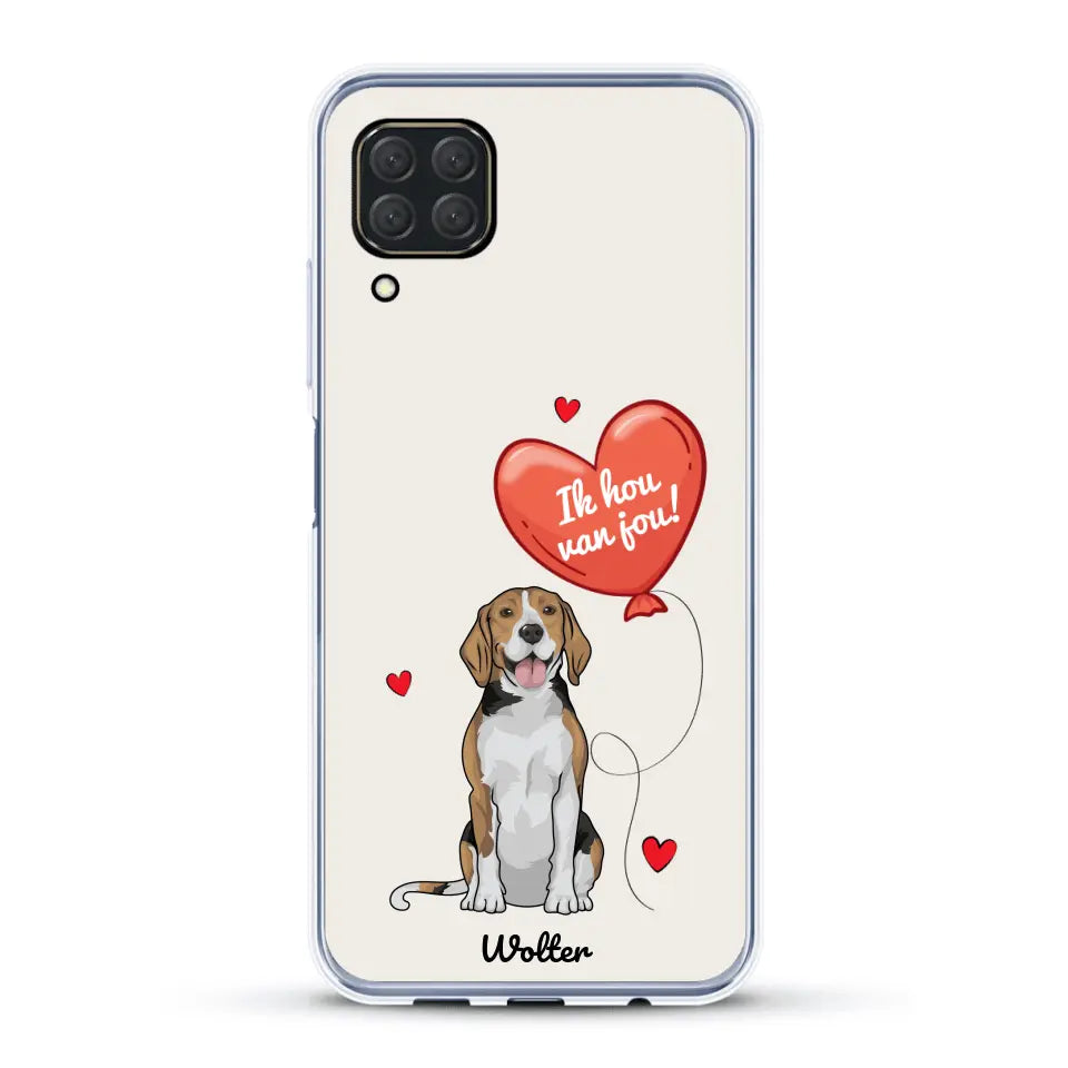 Hondenliefde - Gepersonaliseerd telefoonhoesje