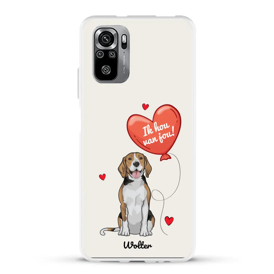 Hondenliefde - Gepersonaliseerd telefoonhoesje
