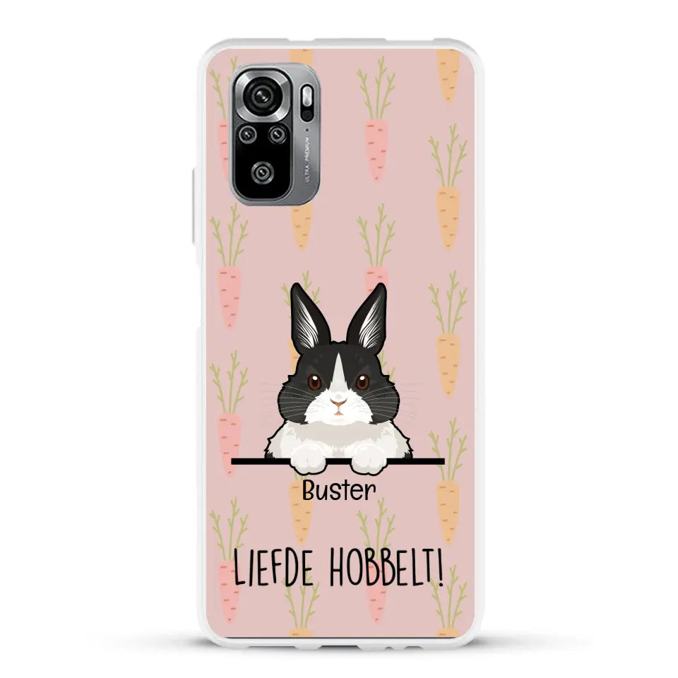 Liefde hobbelt! - Gepersonaliseerd telefoonhoesje