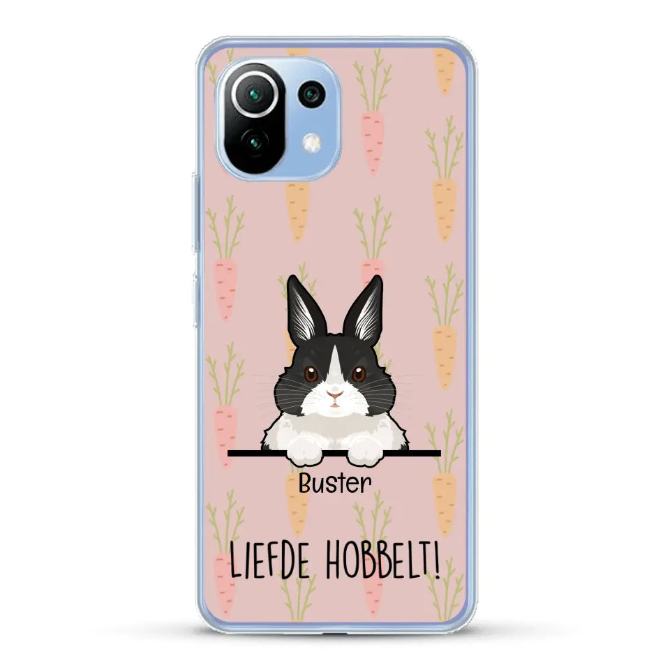 Liefde hobbelt! - Gepersonaliseerd telefoonhoesje
