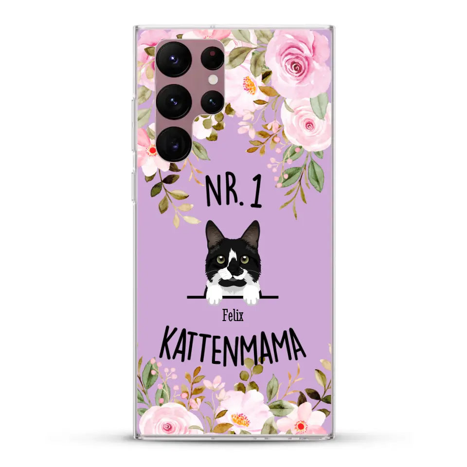 No. 1 Kattenmama - Gepersonaliseerd telefoonhoesje