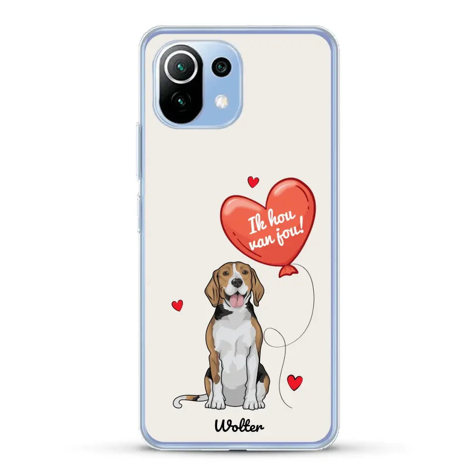 Hondenliefde - Gepersonaliseerd telefoonhoesje