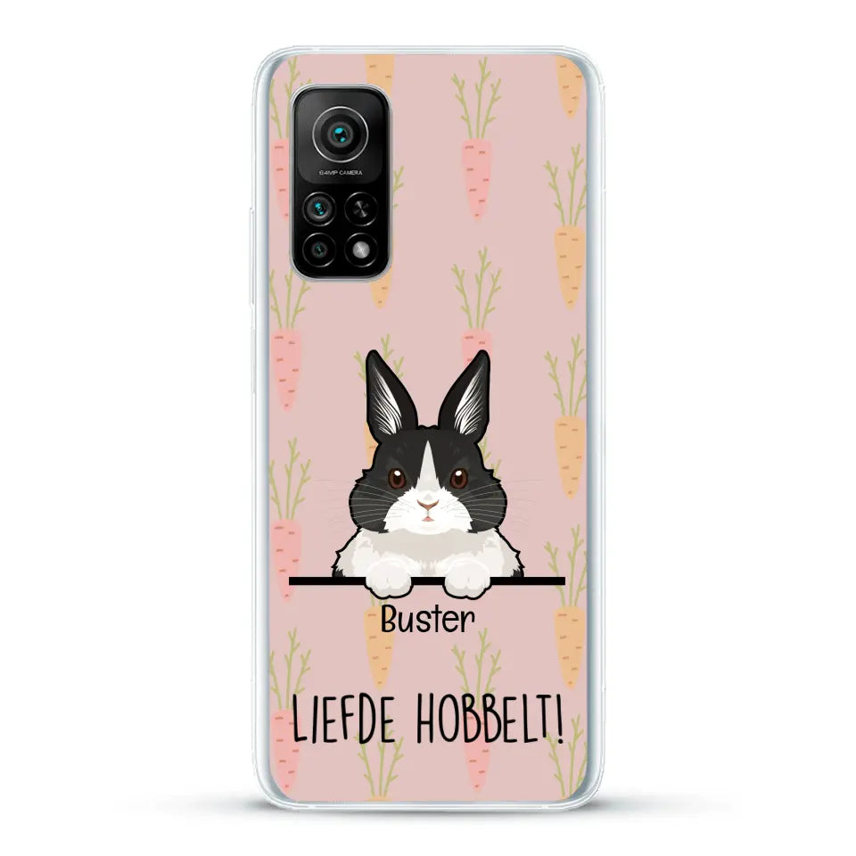 Liefde hobbelt! - Gepersonaliseerd telefoonhoesje