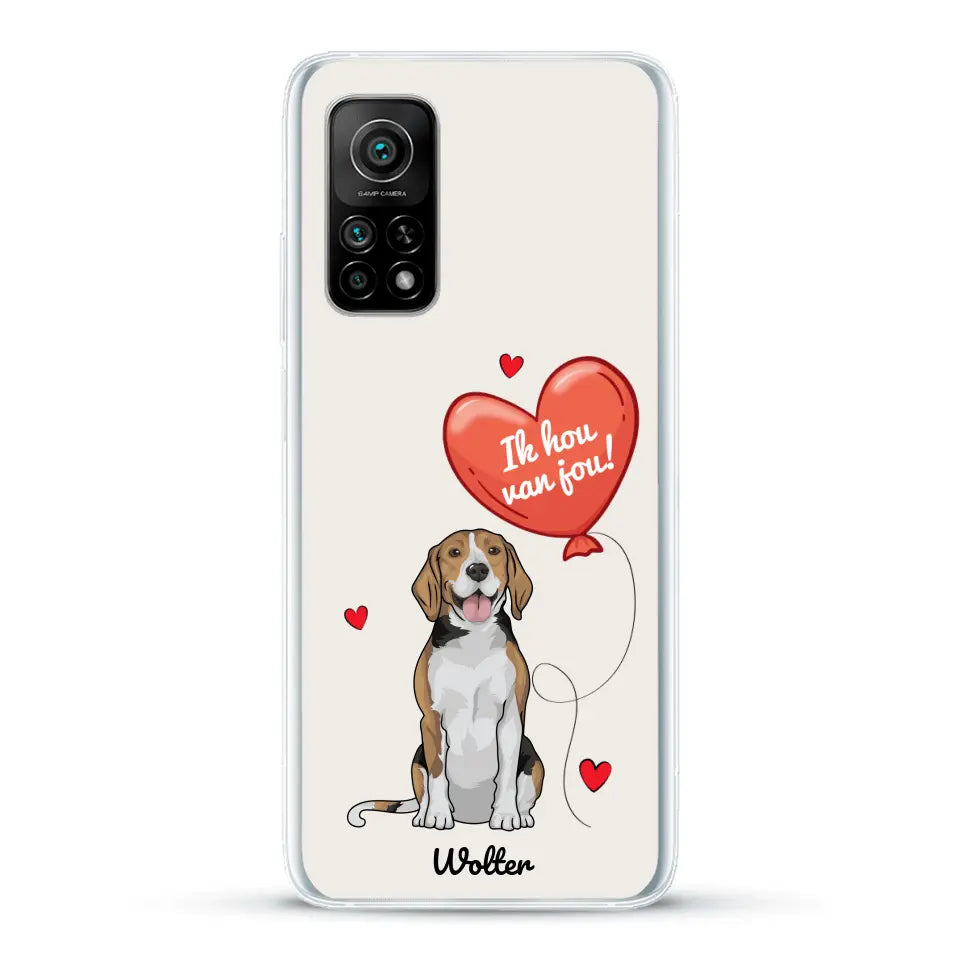 Hondenliefde - Gepersonaliseerd telefoonhoesje