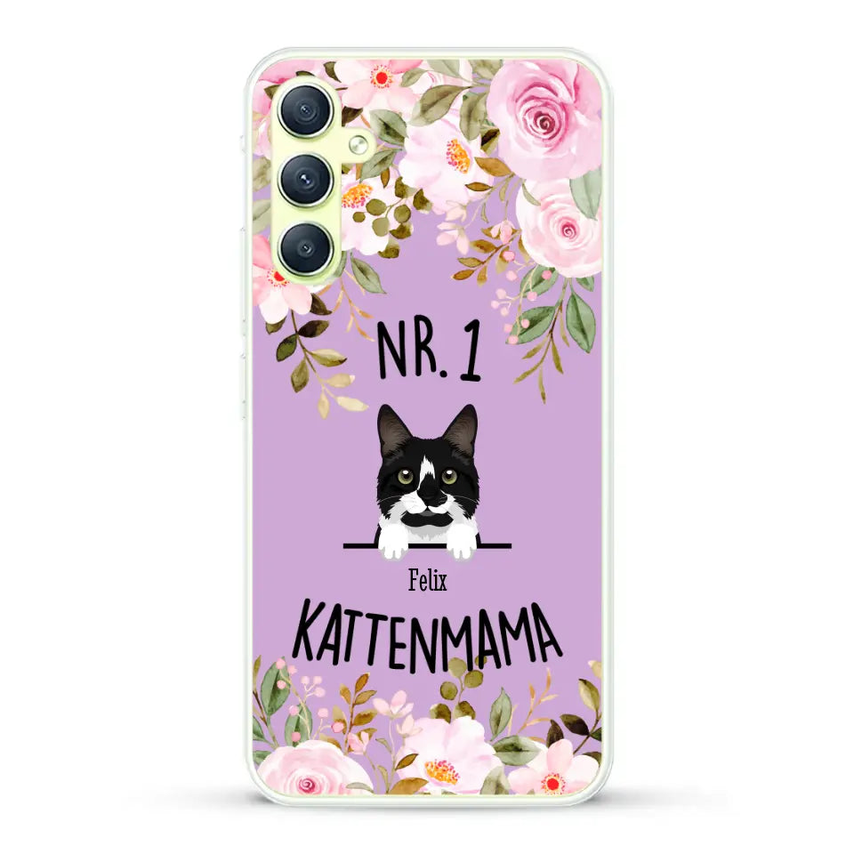 No. 1 Kattenmama - Gepersonaliseerd telefoonhoesje