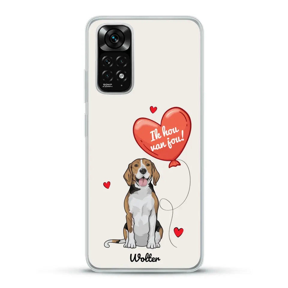 Hondenliefde - Gepersonaliseerd telefoonhoesje