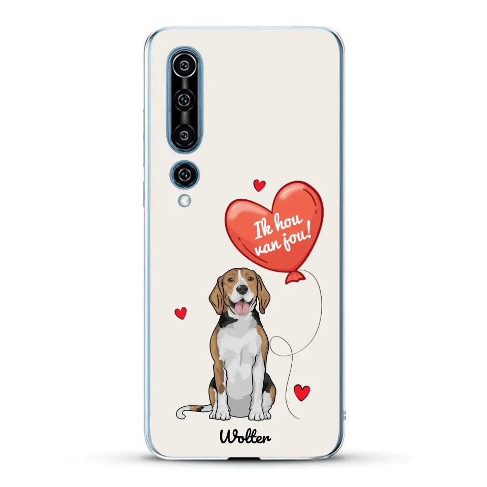 Hondenliefde - Gepersonaliseerd telefoonhoesje