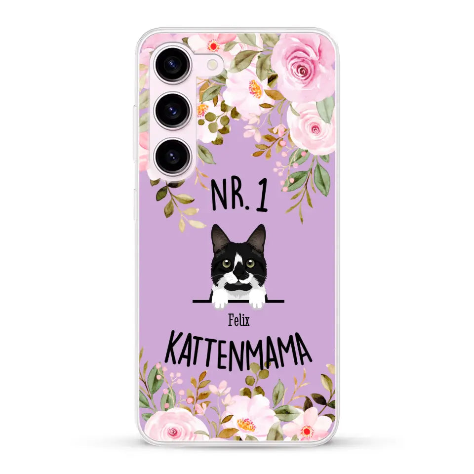 No. 1 Kattenmama - Gepersonaliseerd telefoonhoesje