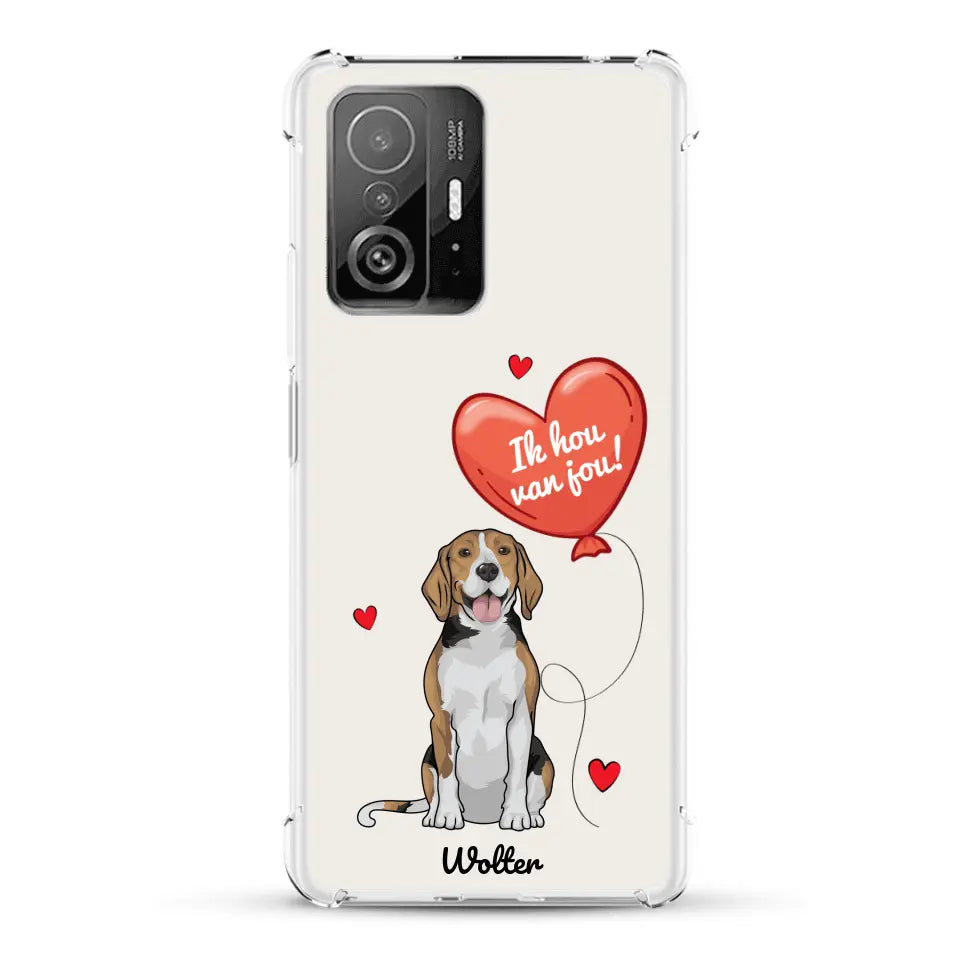Hondenliefde - Gepersonaliseerd telefoonhoesje