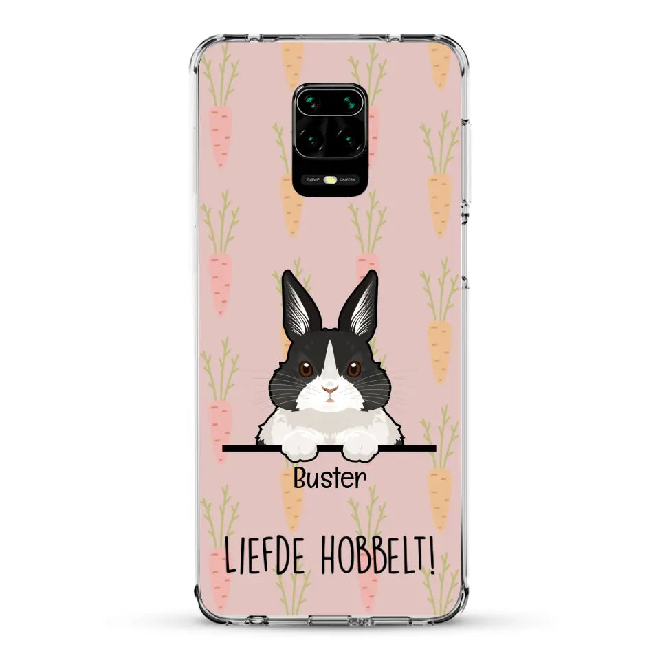 Liefde hobbelt! - Gepersonaliseerd telefoonhoesje