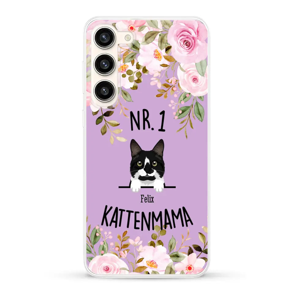 No. 1 Kattenmama - Gepersonaliseerd telefoonhoesje