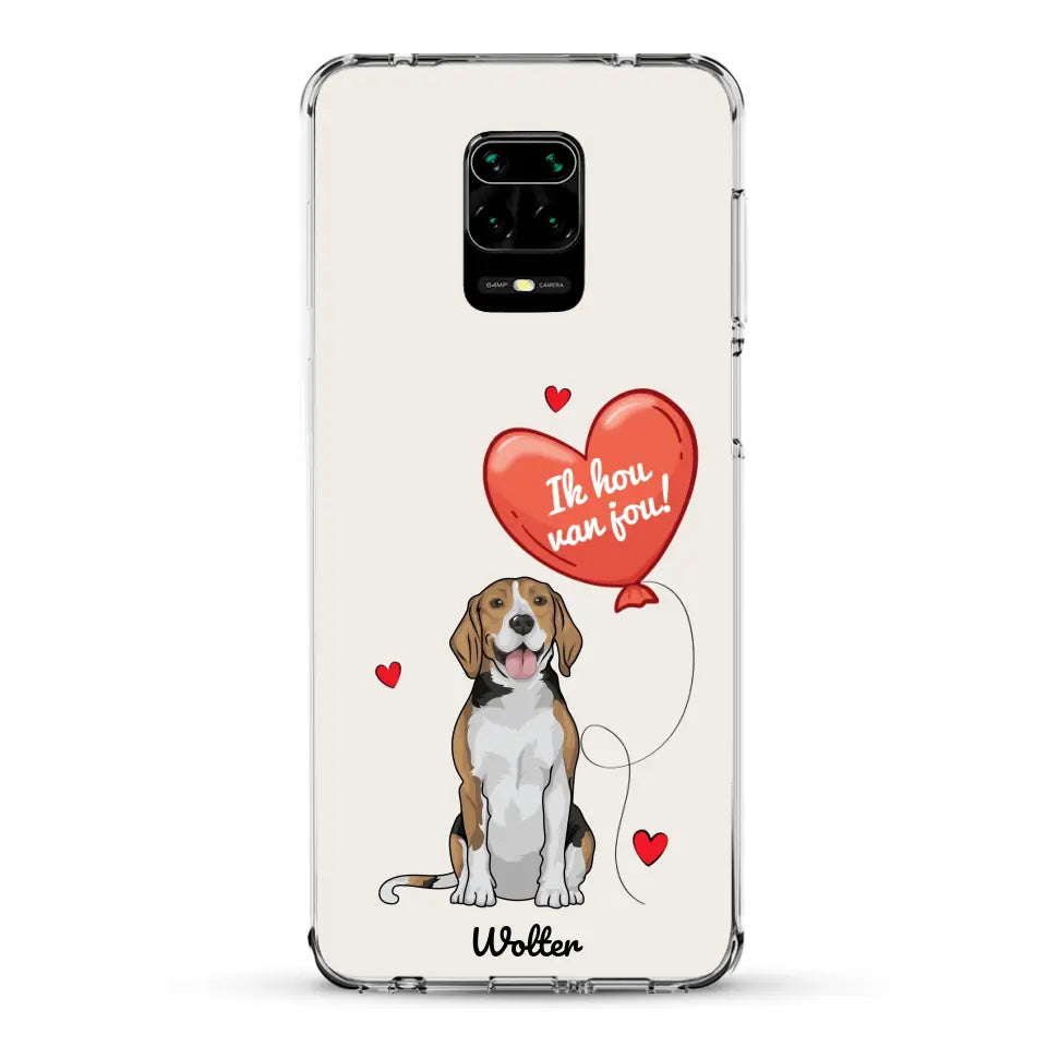 Hondenliefde - Gepersonaliseerd telefoonhoesje