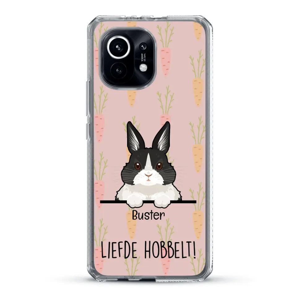 Liefde hobbelt! - Gepersonaliseerd telefoonhoesje