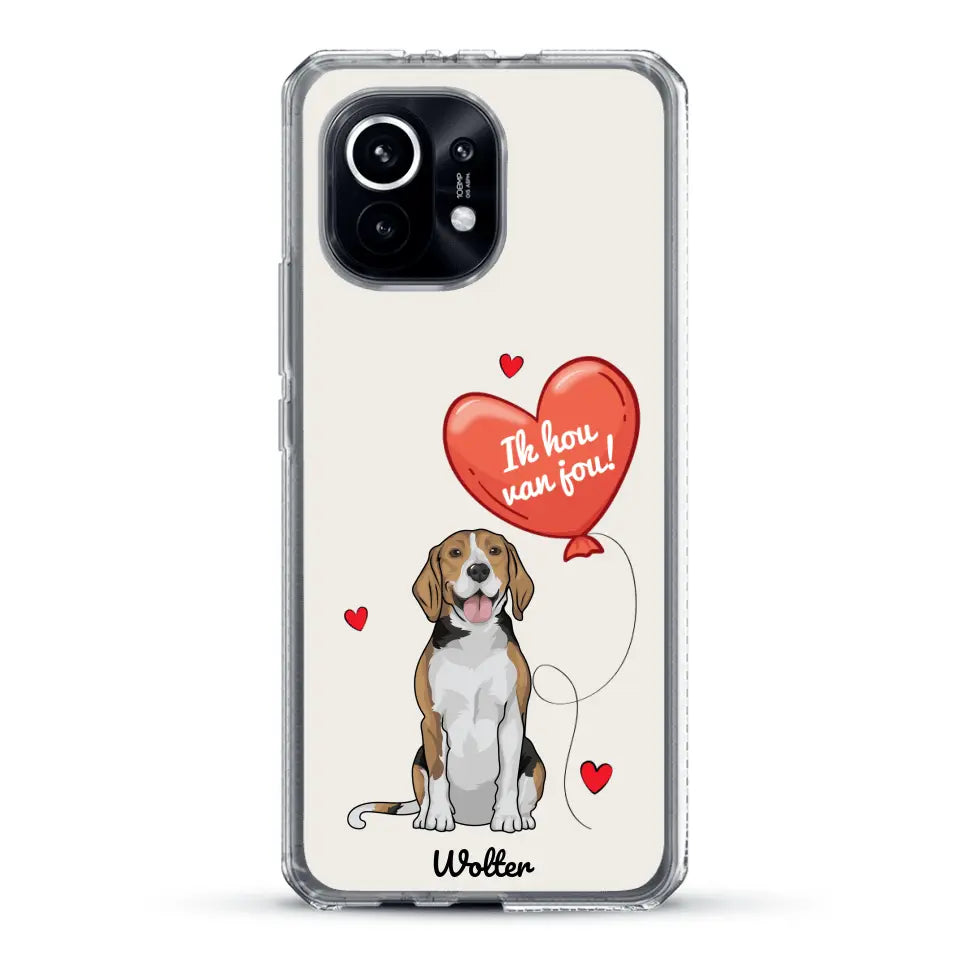 Hondenliefde - Gepersonaliseerd telefoonhoesje