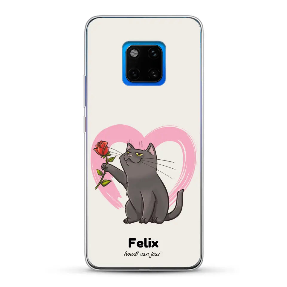 Jouw kat houdt van jou - Gepersonaliseerd telefoonhoesje