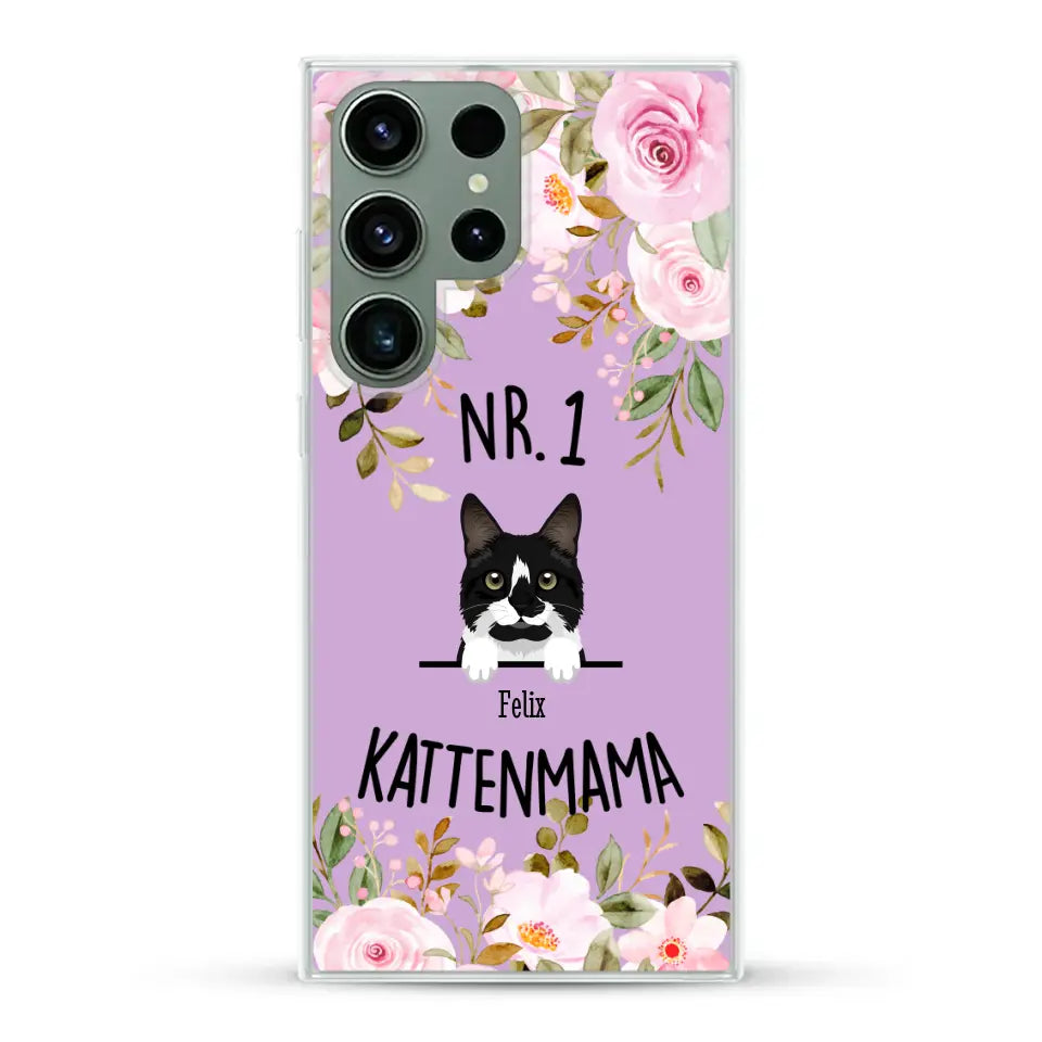 No. 1 Kattenmama - Gepersonaliseerd telefoonhoesje