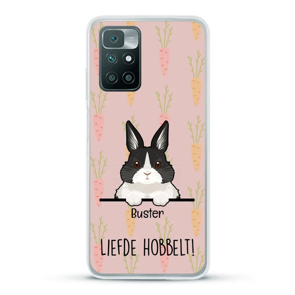 Liefde hobbelt! - Gepersonaliseerd telefoonhoesje