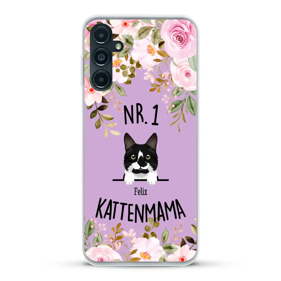 No. 1 Kattenmama - Gepersonaliseerd telefoonhoesje