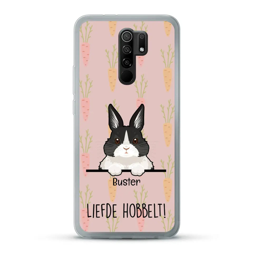 Liefde hobbelt! - Gepersonaliseerd telefoonhoesje