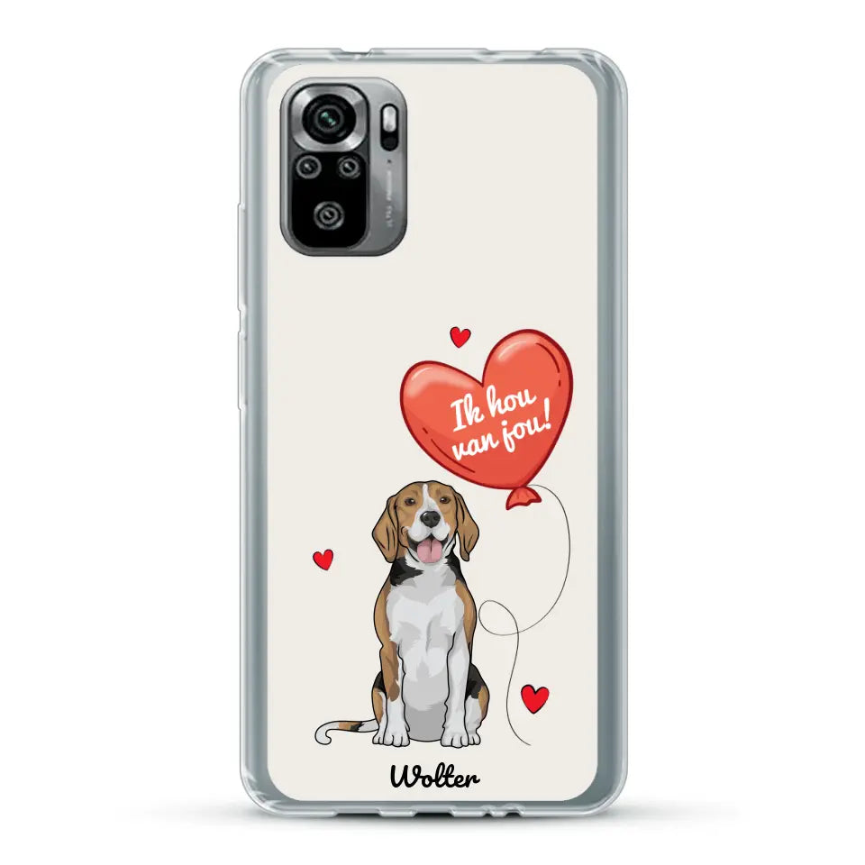 Hondenliefde - Gepersonaliseerd telefoonhoesje