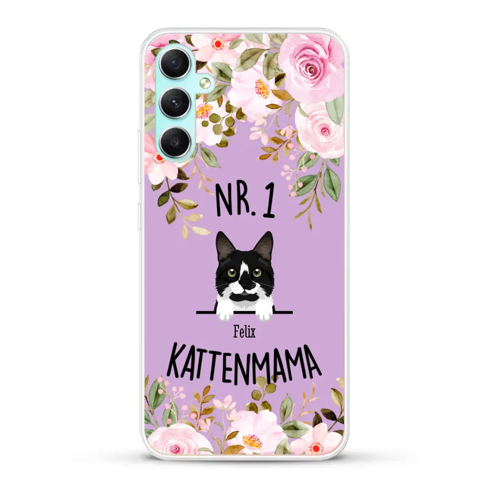 No. 1 Kattenmama - Gepersonaliseerd telefoonhoesje