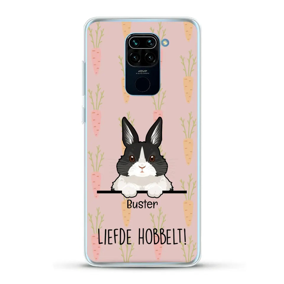 Liefde hobbelt! - Gepersonaliseerd telefoonhoesje