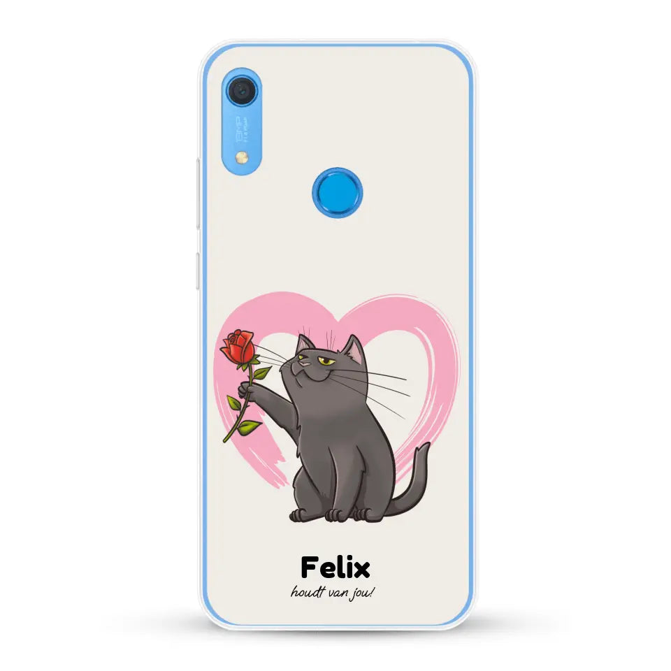 Jouw kat houdt van jou - Gepersonaliseerd telefoonhoesje