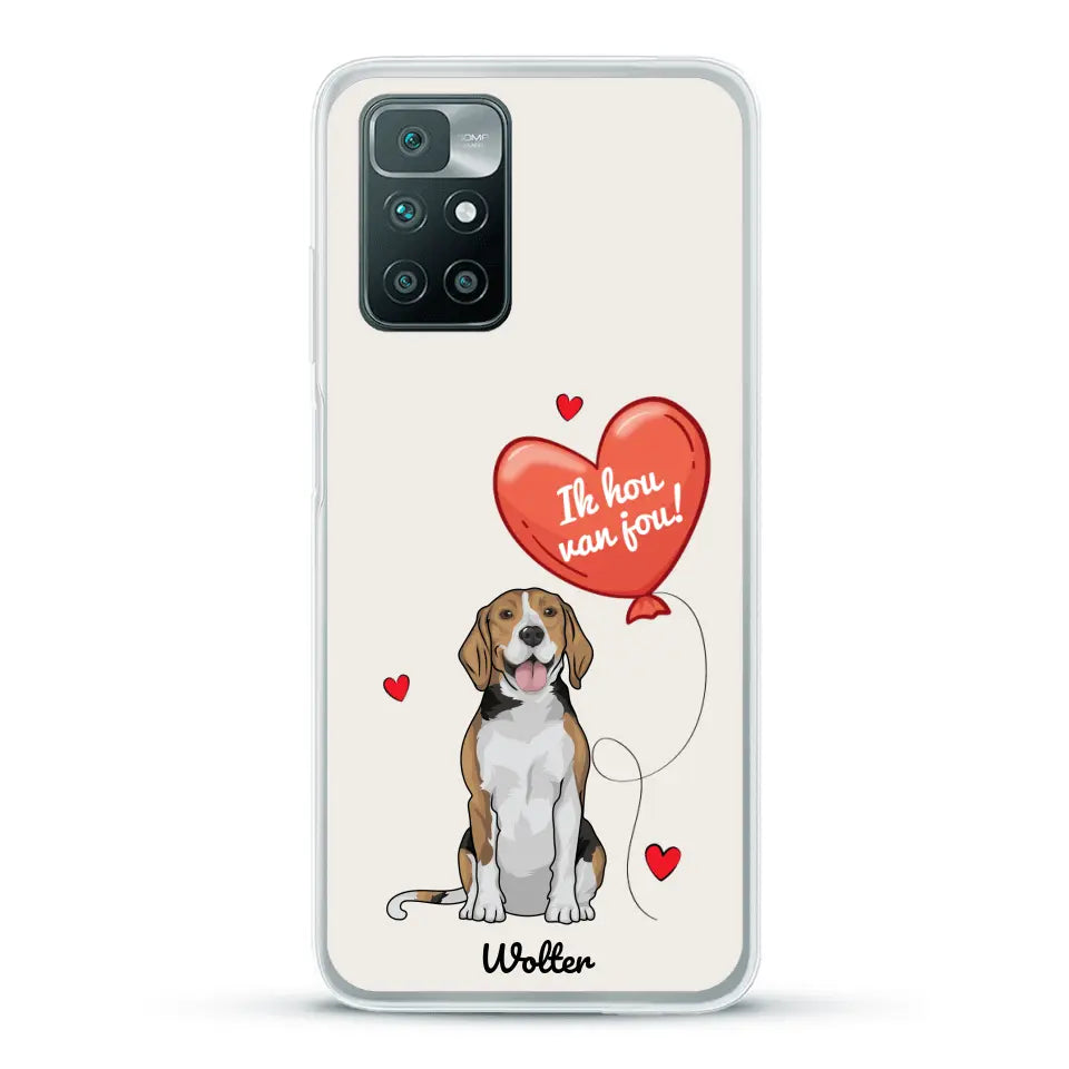 Hondenliefde - Gepersonaliseerd telefoonhoesje