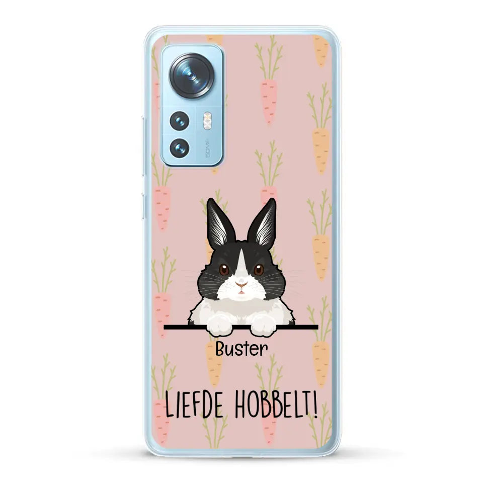 Liefde hobbelt! - Gepersonaliseerd telefoonhoesje