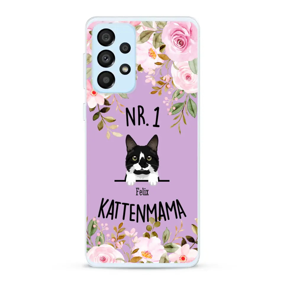 No. 1 Kattenmama - Gepersonaliseerd telefoonhoesje