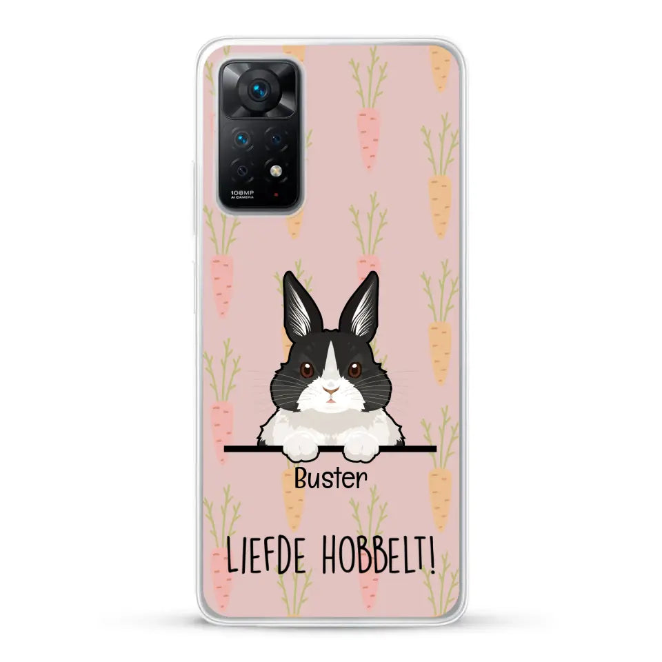 Liefde hobbelt! - Gepersonaliseerd telefoonhoesje