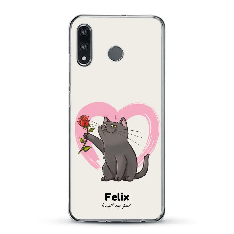 Jouw kat houdt van jou - Gepersonaliseerd telefoonhoesje