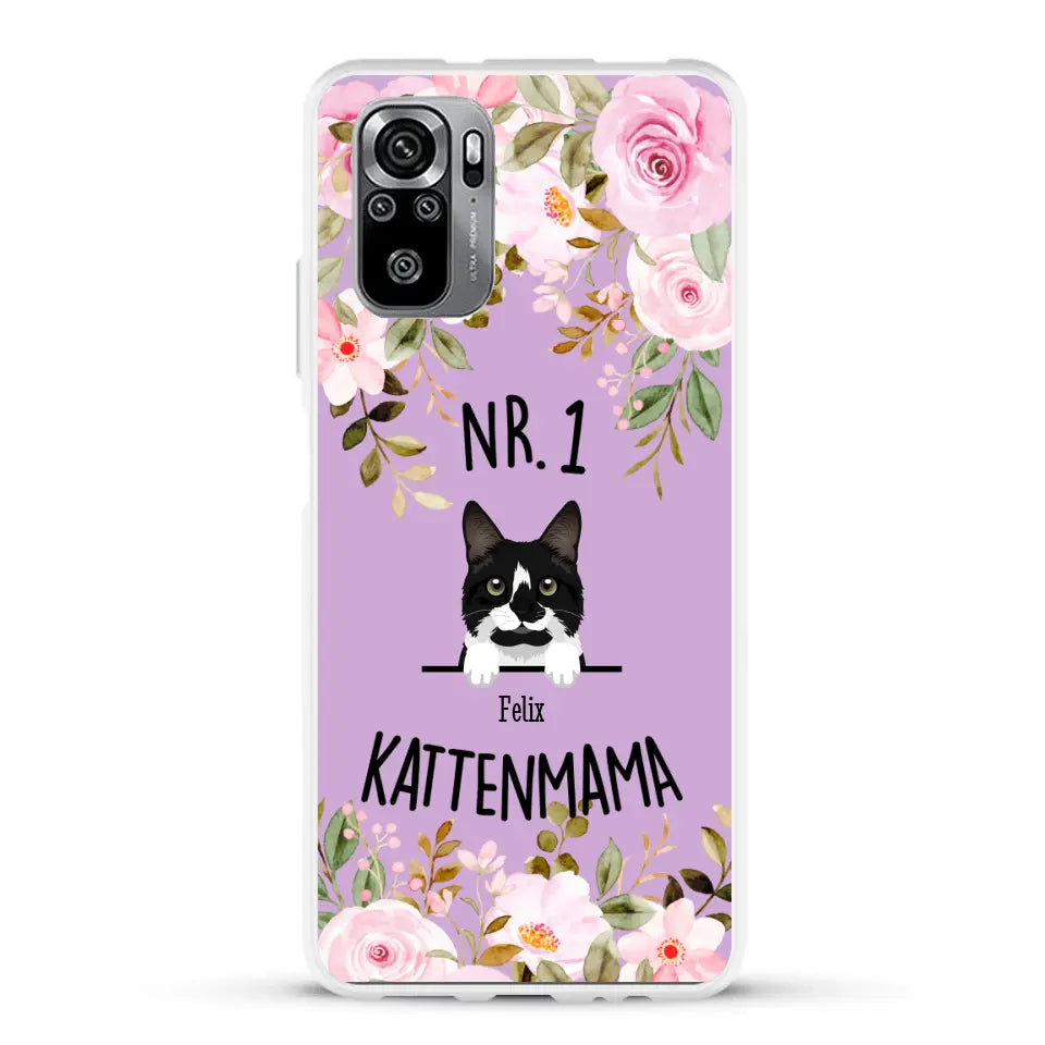 No. 1 Kattenmama - Gepersonaliseerd telefoonhoesje