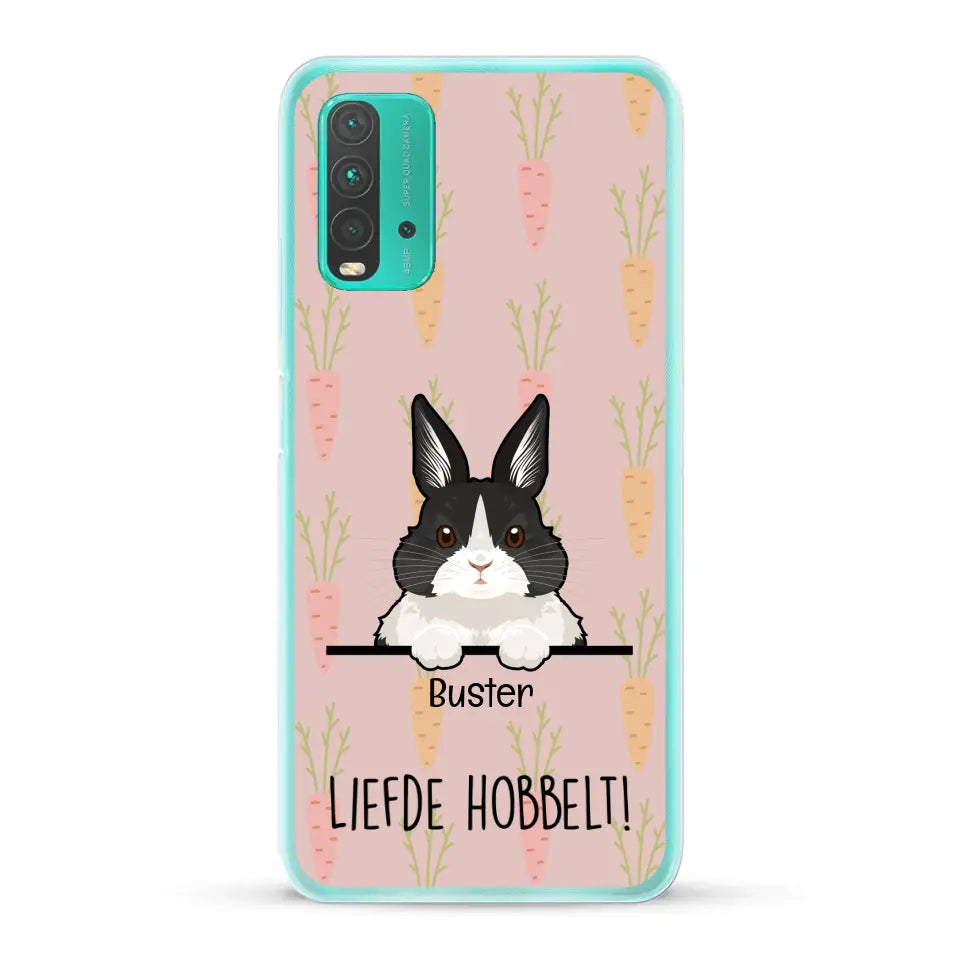 Liefde hobbelt! - Gepersonaliseerd telefoonhoesje