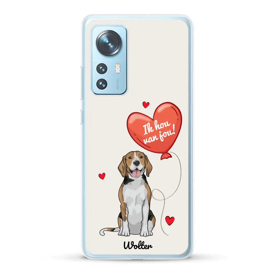Hondenliefde - Gepersonaliseerd telefoonhoesje