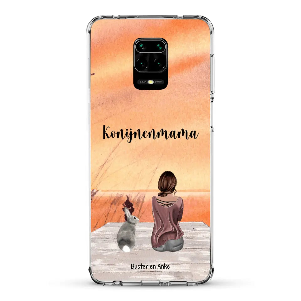 Onderweg met Konijn - Gepersonaliseerd telefoonhoesje