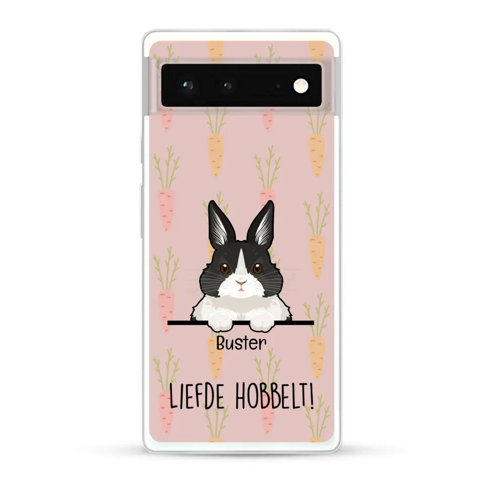 Liefde hobbelt! - Gepersonaliseerd telefoonhoesje