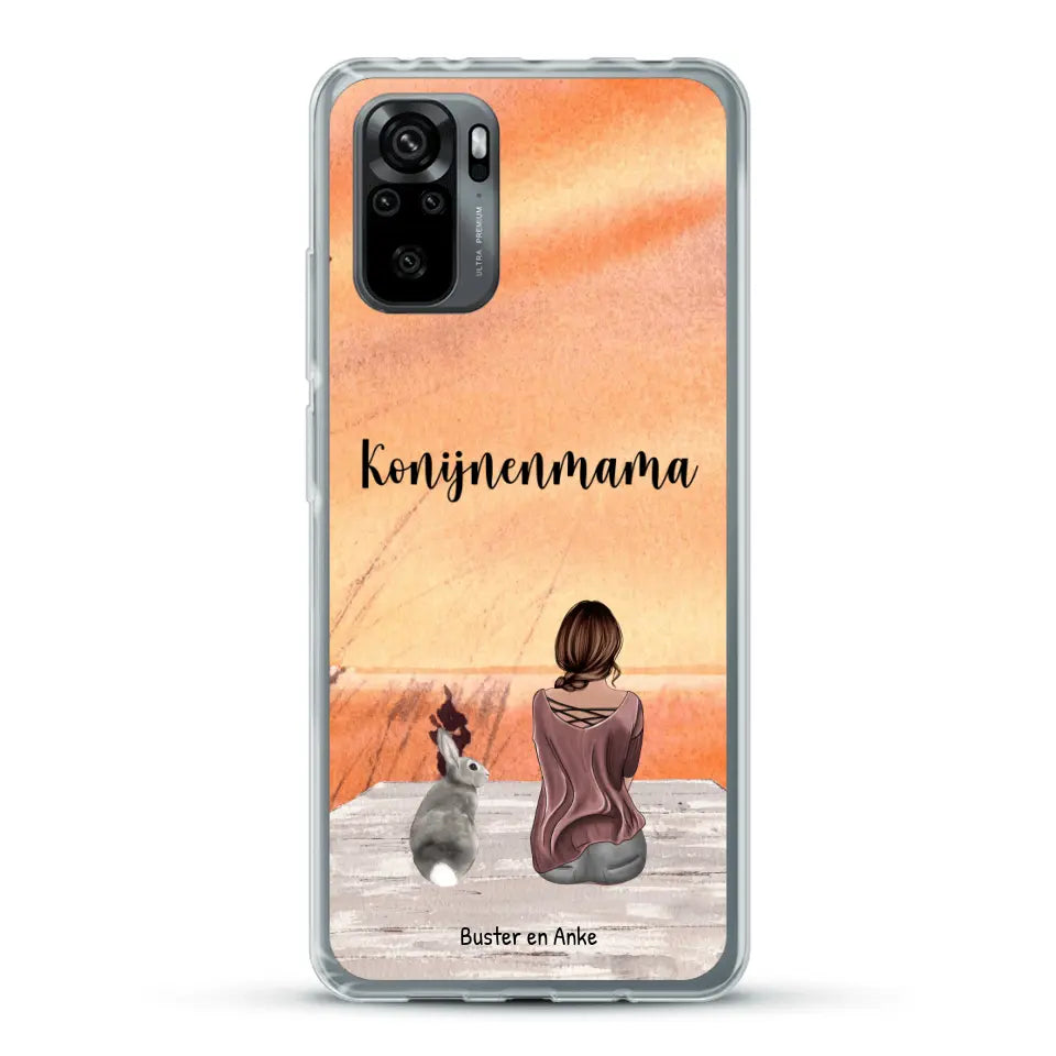 Onderweg met Konijn - Gepersonaliseerd telefoonhoesje