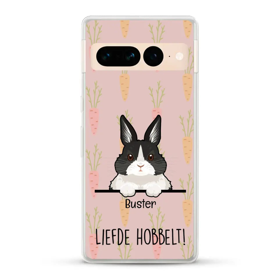 Liefde hobbelt! - Gepersonaliseerd telefoonhoesje