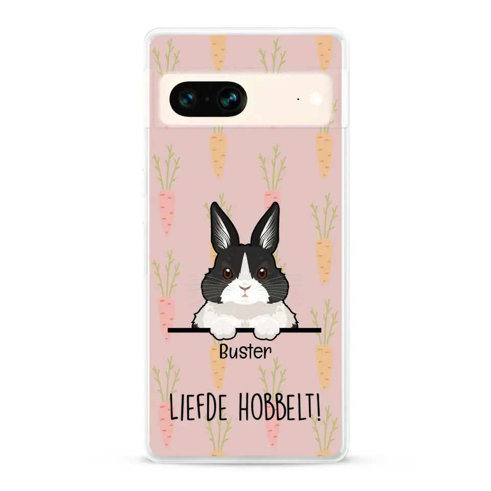 Liefde hobbelt! - Gepersonaliseerd telefoonhoesje