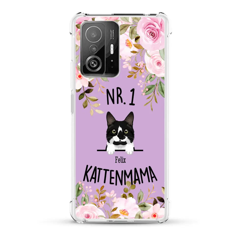 No. 1 Kattenmama - Gepersonaliseerd telefoonhoesje