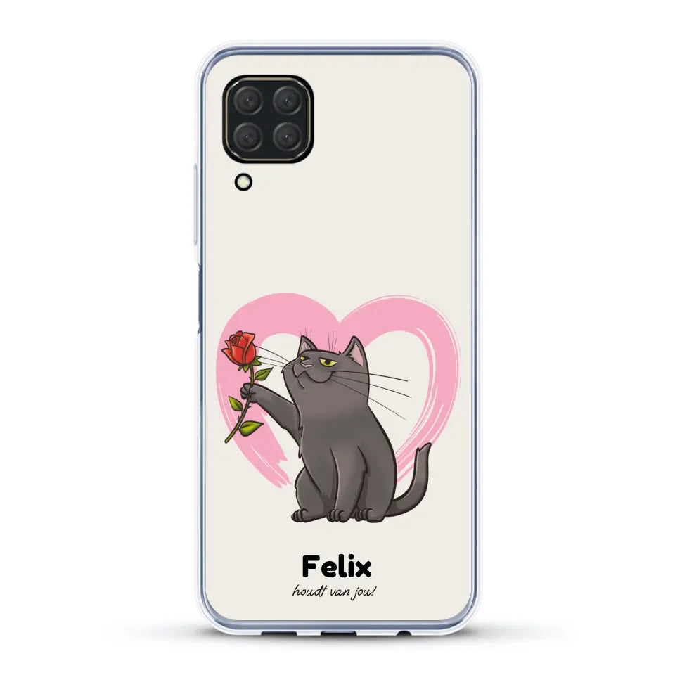 Jouw kat houdt van jou - Gepersonaliseerd telefoonhoesje