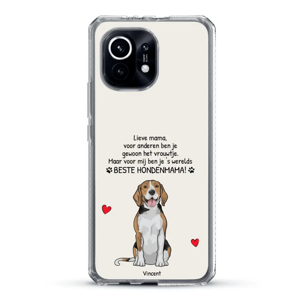 's werelds beste hondenmama - Gepersonaliseerd telefoonhoesje