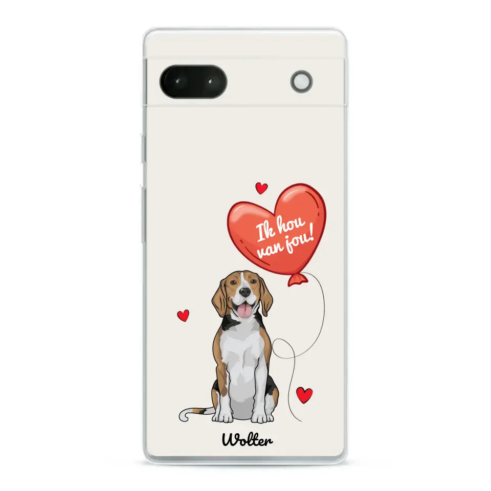 Hondenliefde - Gepersonaliseerd telefoonhoesje
