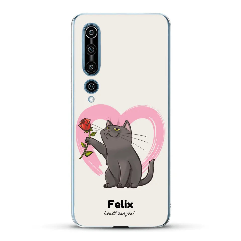 Jouw kat houdt van jou - Gepersonaliseerd telefoonhoesje