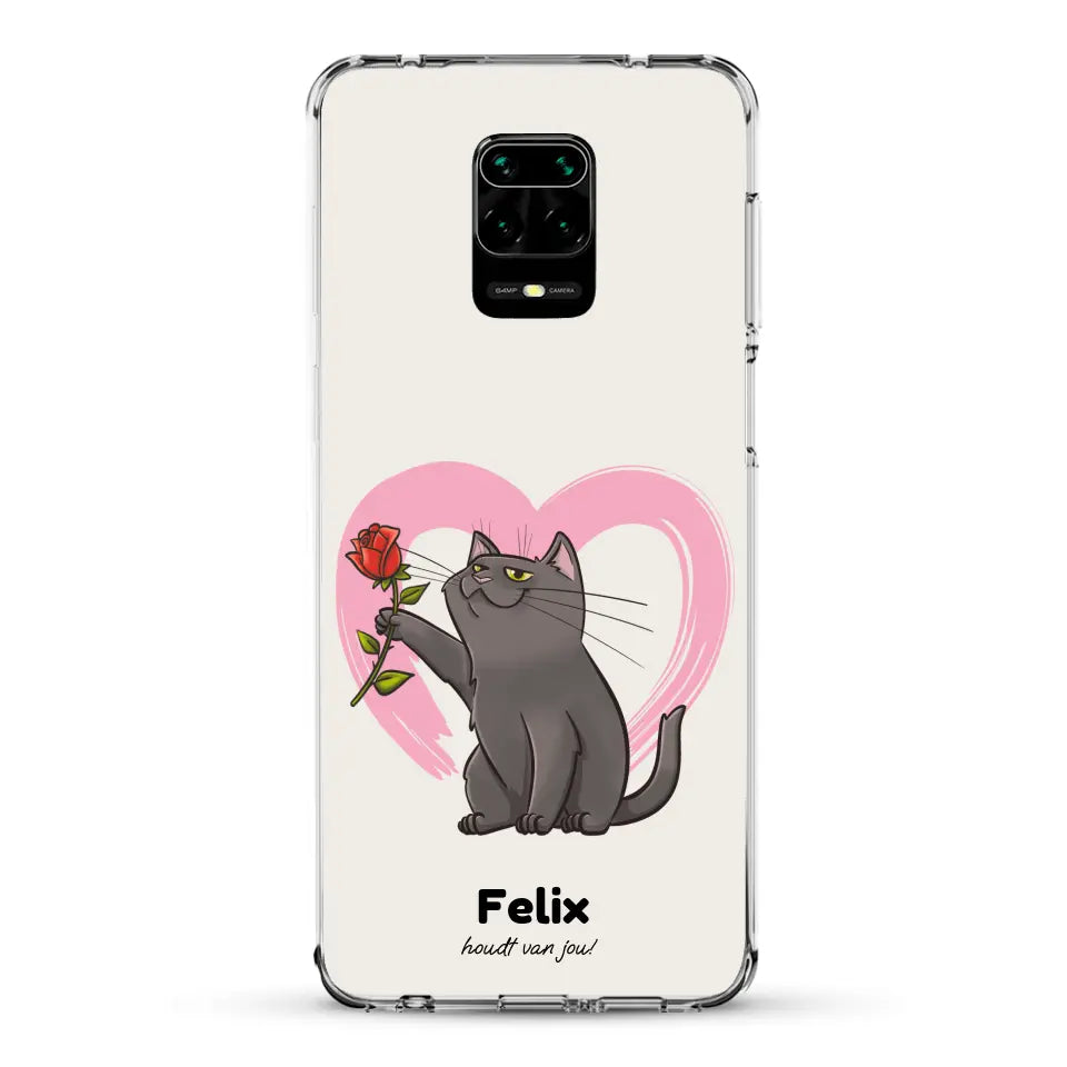 Jouw kat houdt van jou - Gepersonaliseerd telefoonhoesje