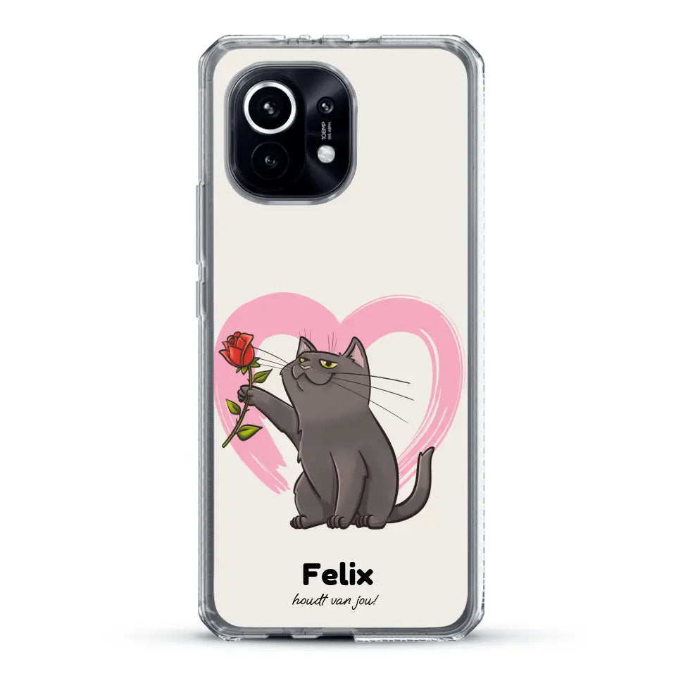 Jouw kat houdt van jou - Gepersonaliseerd telefoonhoesje